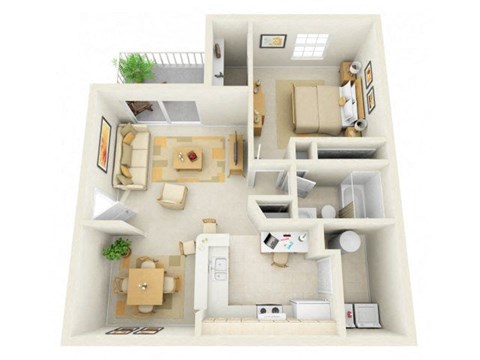 Arie Deluxe Floor Plan at Bay Breeze Villas, Florida